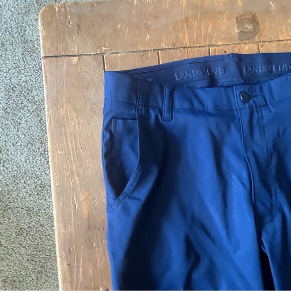 Lands’ End Men's Slim Fit Flex Performance Stretch Golf Pants - Picture 3 of 10
